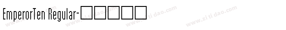 EmperorTen Regular字体转换